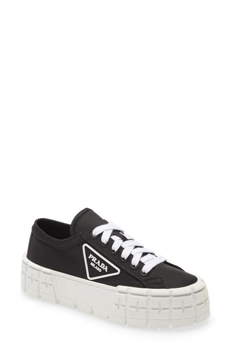 prada lug sole platform sneakers|Prada downtown leather sneakers.